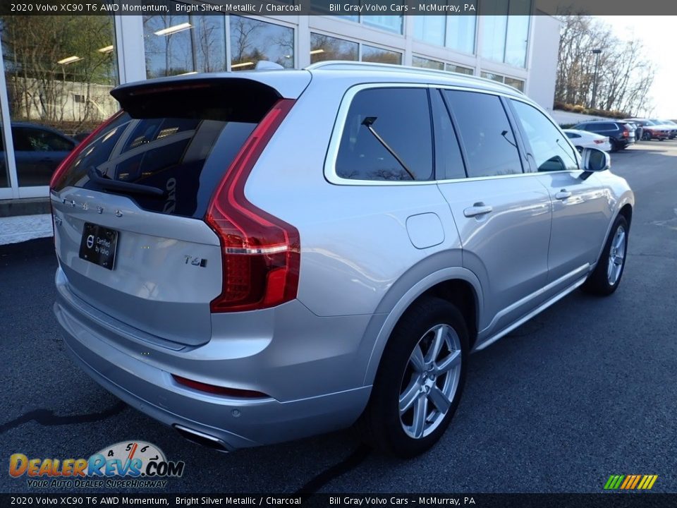 2020 Volvo XC90 T6 AWD Momentum Bright Silver Metallic / Charcoal Photo #3