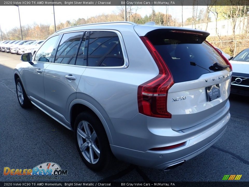 2020 Volvo XC90 T6 AWD Momentum Bright Silver Metallic / Charcoal Photo #6