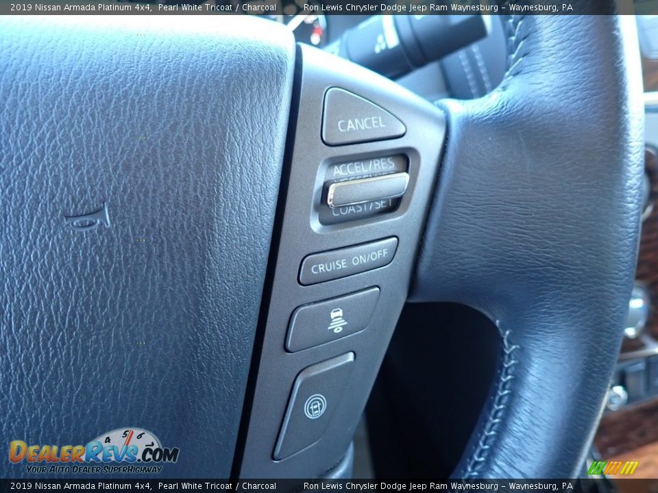 2019 Nissan Armada Platinum 4x4 Steering Wheel Photo #20