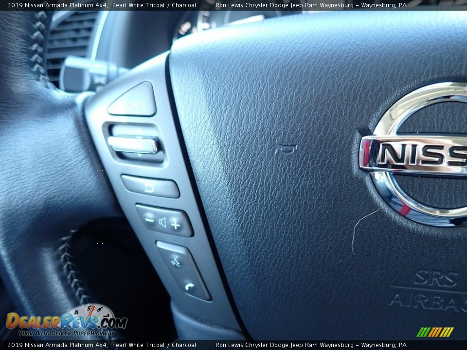 2019 Nissan Armada Platinum 4x4 Steering Wheel Photo #21