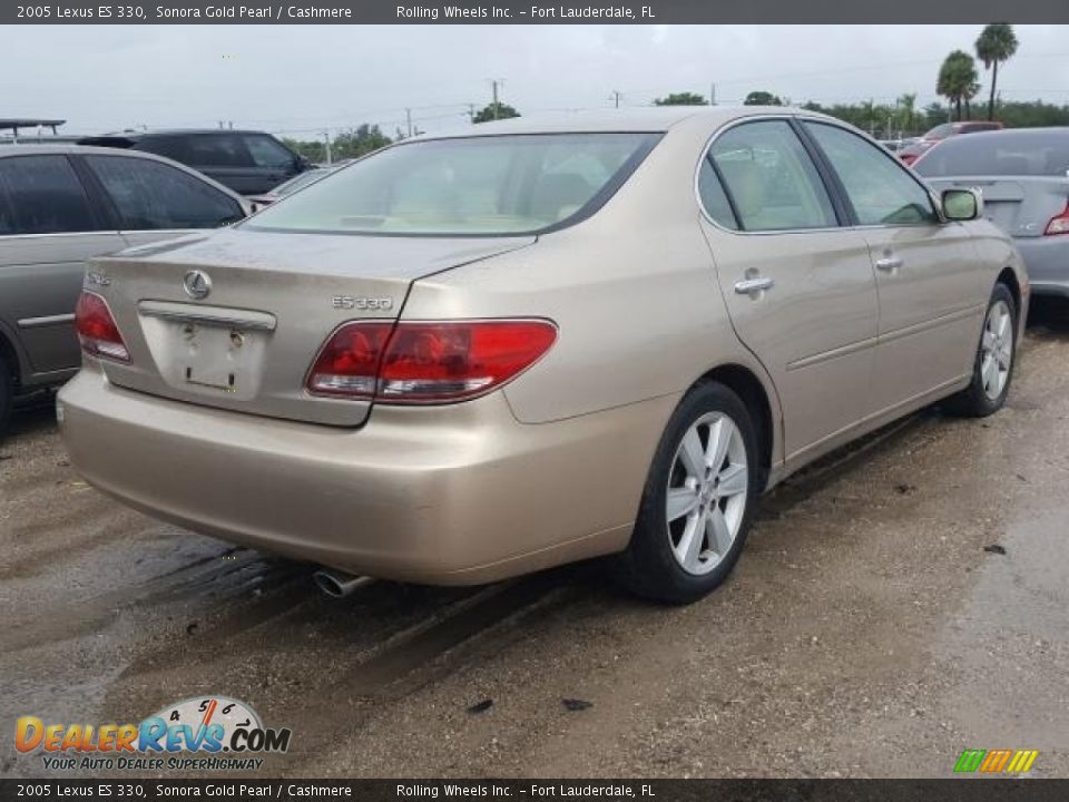 2005 Lexus ES 330 Sonora Gold Pearl / Cashmere Photo #2