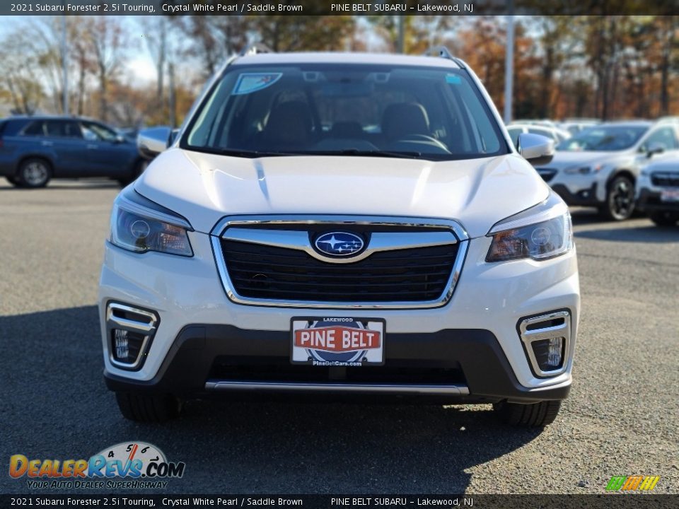 2021 Subaru Forester 2.5i Touring Crystal White Pearl / Saddle Brown Photo #3