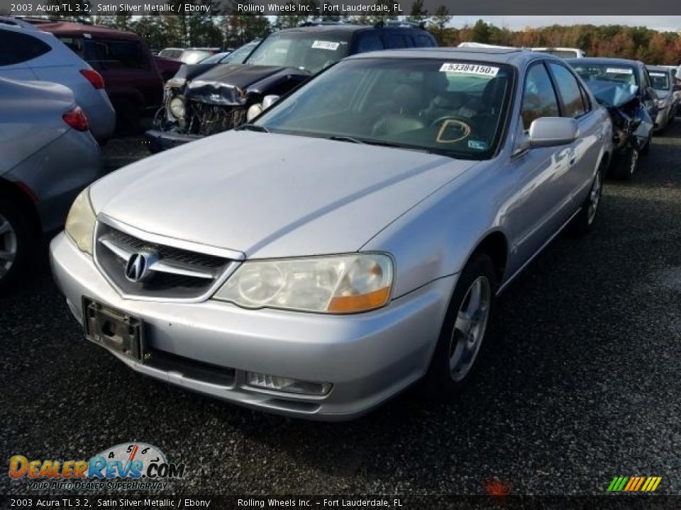 2003 Acura TL 3.2 Satin Silver Metallic / Ebony Photo #2