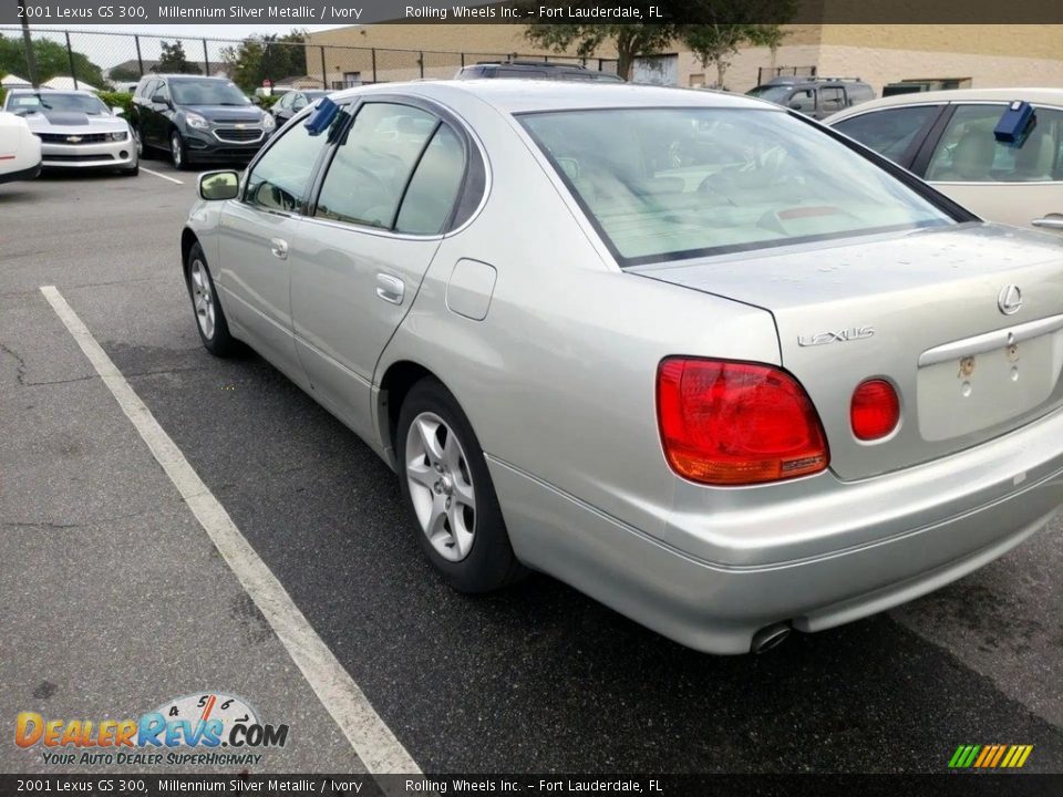 2001 Lexus GS 300 Millennium Silver Metallic / Ivory Photo #2