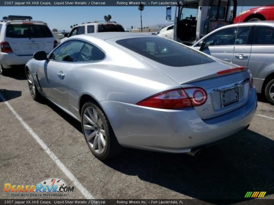 2007 Jaguar XK XK8 Coupe Liquid Silver Metallic / Charcoal Photo #4