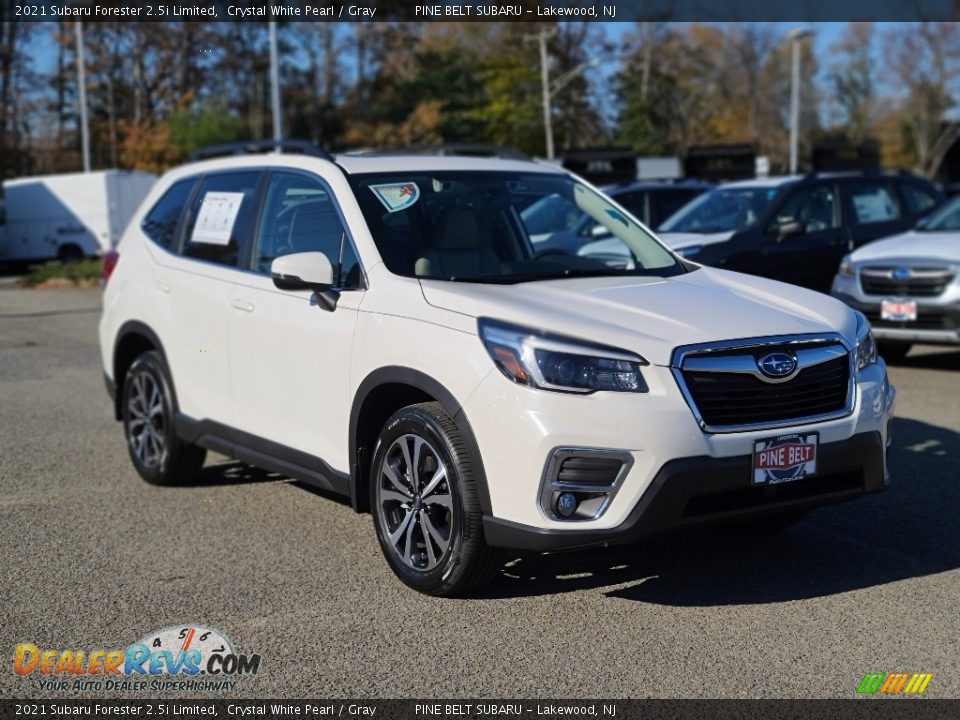 2021 Subaru Forester 2.5i Limited Crystal White Pearl / Gray Photo #1