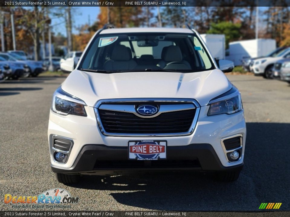 2021 Subaru Forester 2.5i Limited Crystal White Pearl / Gray Photo #3