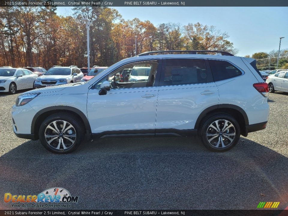 2021 Subaru Forester 2.5i Limited Crystal White Pearl / Gray Photo #4