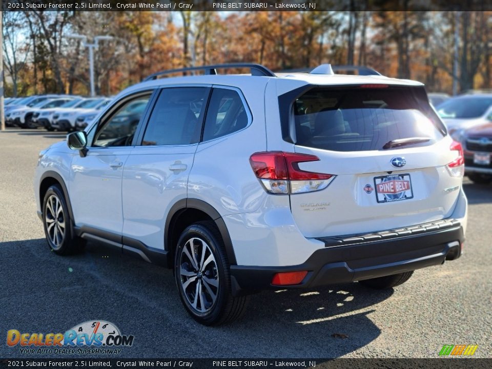 2021 Subaru Forester 2.5i Limited Crystal White Pearl / Gray Photo #6