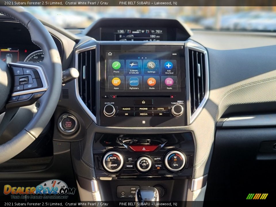 2021 Subaru Forester 2.5i Limited Crystal White Pearl / Gray Photo #10