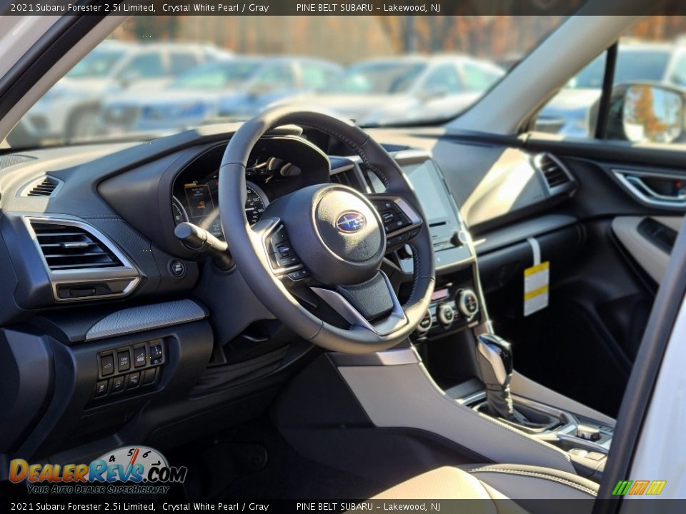 2021 Subaru Forester 2.5i Limited Crystal White Pearl / Gray Photo #13