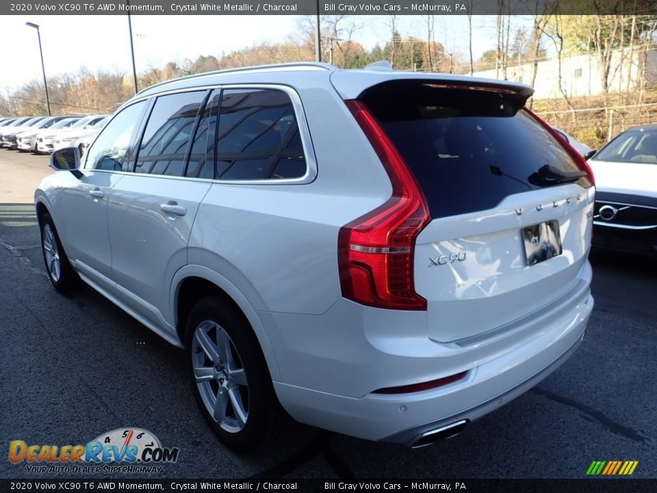 2020 Volvo XC90 T6 AWD Momentum Crystal White Metallic / Charcoal Photo #6