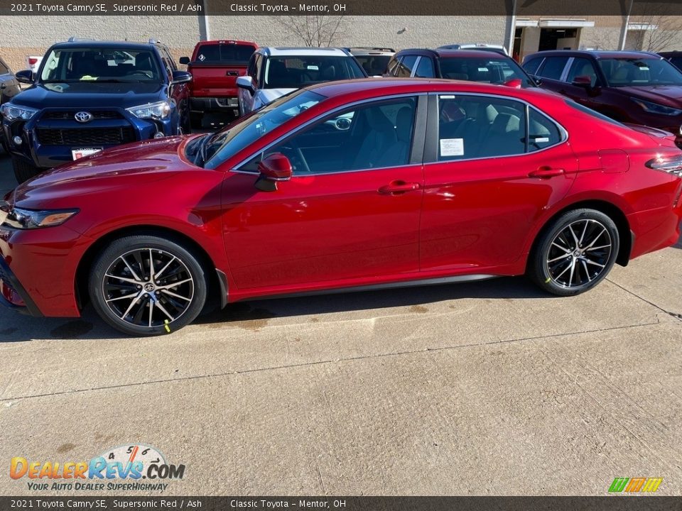 2021 Toyota Camry SE Supersonic Red / Ash Photo #1
