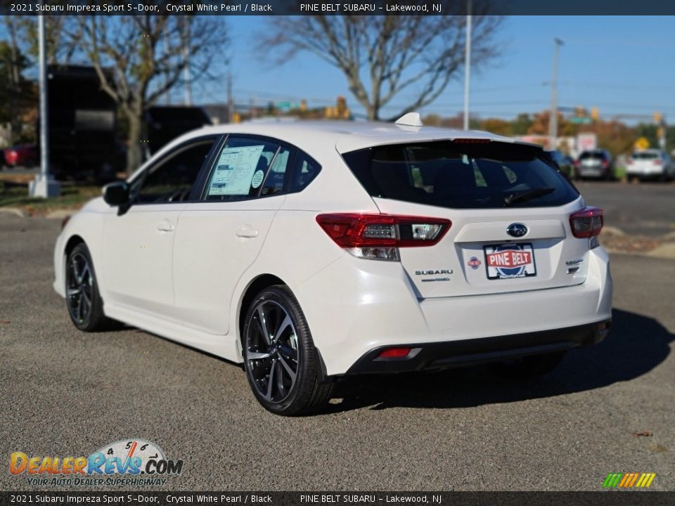 2021 Subaru Impreza Sport 5-Door Crystal White Pearl / Black Photo #6