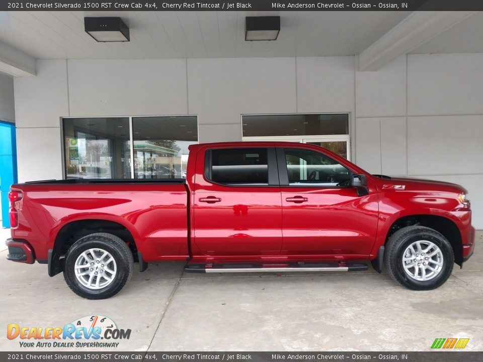 2021 Chevrolet Silverado 1500 RST Crew Cab 4x4 Cherry Red Tintcoat / Jet Black Photo #3