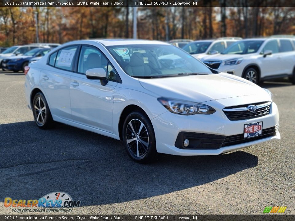 2021 Subaru Impreza Premium Sedan Crystal White Pearl / Black Photo #1