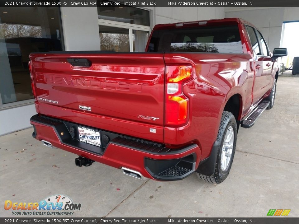 2021 Chevrolet Silverado 1500 RST Crew Cab 4x4 Cherry Red Tintcoat / Jet Black Photo #4