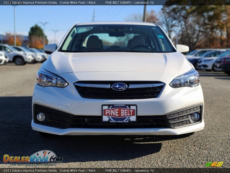2021 Subaru Impreza Premium Sedan Crystal White Pearl / Black Photo #3