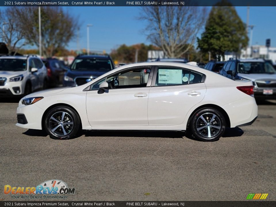 2021 Subaru Impreza Premium Sedan Crystal White Pearl / Black Photo #4