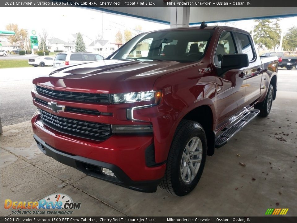 2021 Chevrolet Silverado 1500 RST Crew Cab 4x4 Cherry Red Tintcoat / Jet Black Photo #8