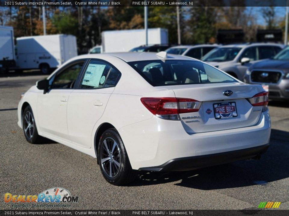 2021 Subaru Impreza Premium Sedan Crystal White Pearl / Black Photo #6