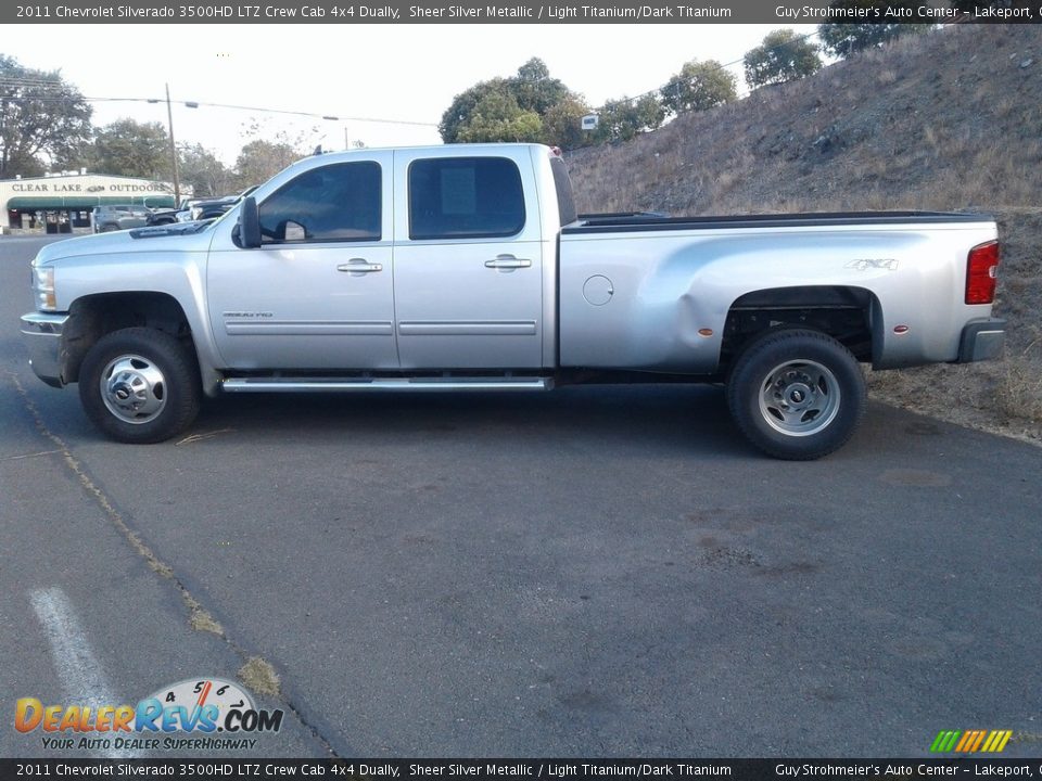 2011 Chevrolet Silverado 3500HD LTZ Crew Cab 4x4 Dually Sheer Silver Metallic / Light Titanium/Dark Titanium Photo #1