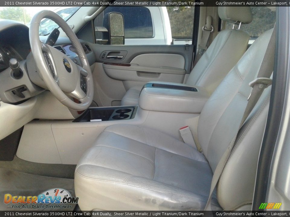 2011 Chevrolet Silverado 3500HD LTZ Crew Cab 4x4 Dually Sheer Silver Metallic / Light Titanium/Dark Titanium Photo #14
