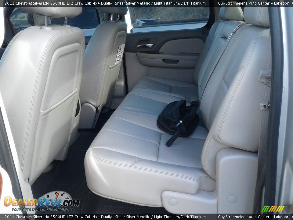 2011 Chevrolet Silverado 3500HD LTZ Crew Cab 4x4 Dually Sheer Silver Metallic / Light Titanium/Dark Titanium Photo #15