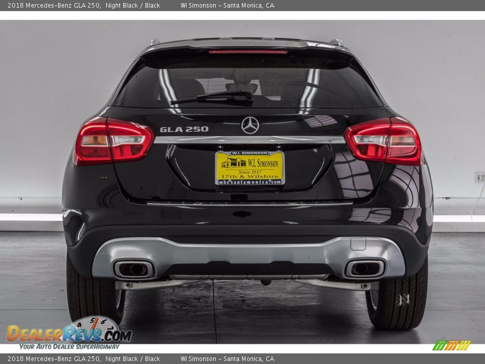 2018 Mercedes-Benz GLA 250 Night Black / Black Photo #4