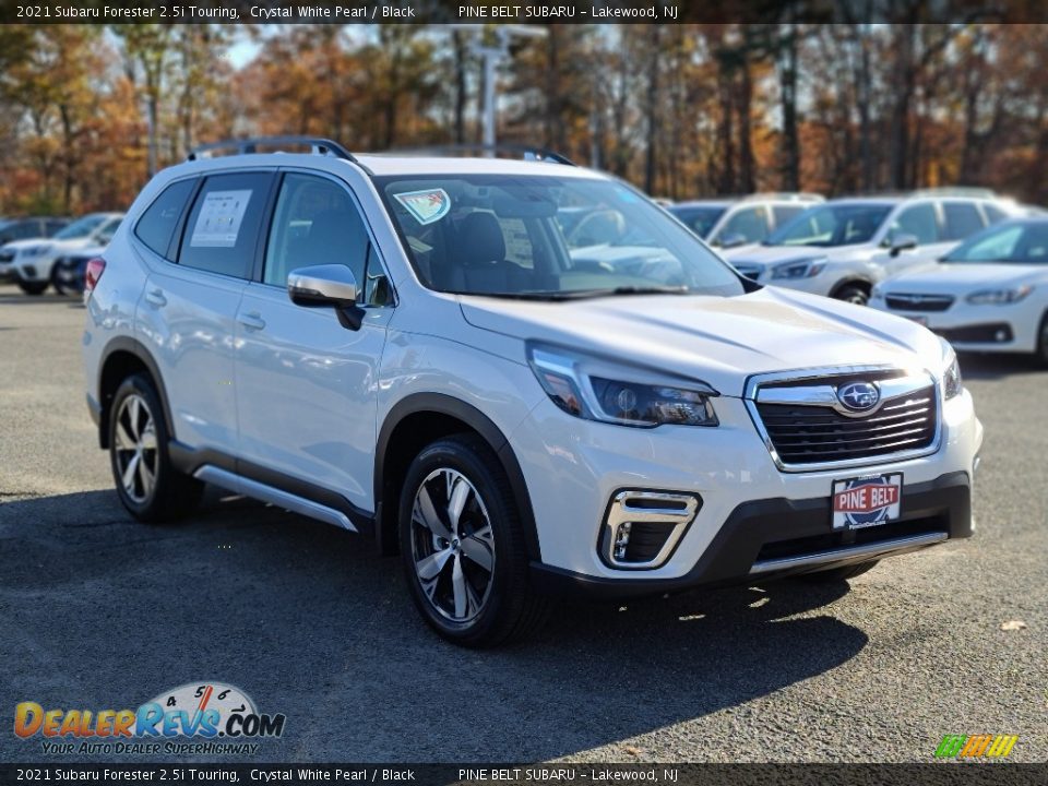 2021 Subaru Forester 2.5i Touring Crystal White Pearl / Black Photo #1