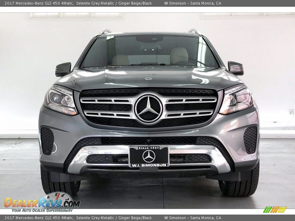 2017 Mercedes-Benz GLS 450 4Matic Selenite Grey Metallic / Ginger Beige/Black Photo #2