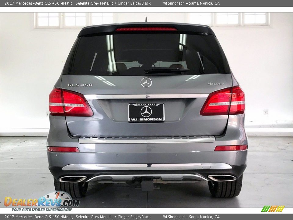 2017 Mercedes-Benz GLS 450 4Matic Selenite Grey Metallic / Ginger Beige/Black Photo #3