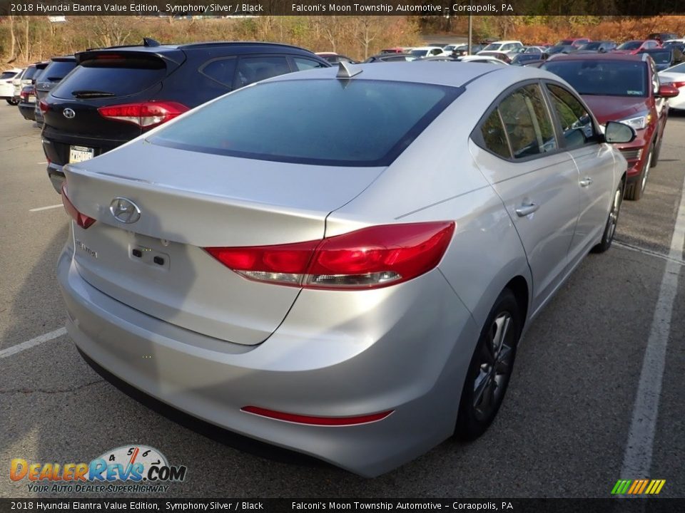 2018 Hyundai Elantra Value Edition Symphony Silver / Black Photo #4