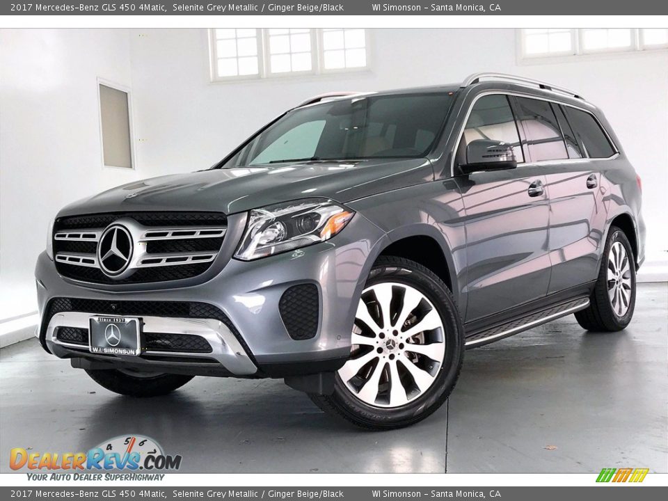 2017 Mercedes-Benz GLS 450 4Matic Selenite Grey Metallic / Ginger Beige/Black Photo #12