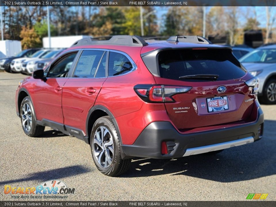 2021 Subaru Outback 2.5i Limited Crimson Red Pearl / Slate Black Photo #6