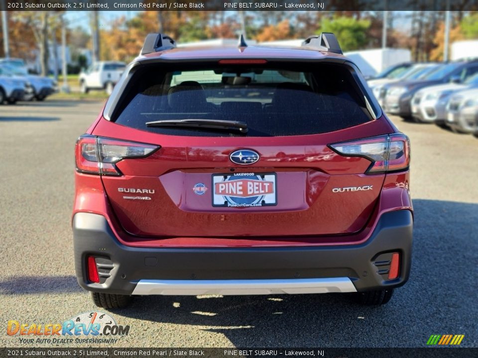 2021 Subaru Outback 2.5i Limited Crimson Red Pearl / Slate Black Photo #7