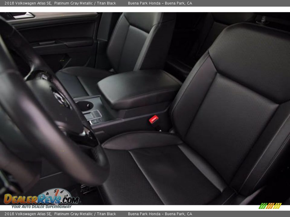 2018 Volkswagen Atlas SE Platinum Gray Metallic / Titan Black Photo #18