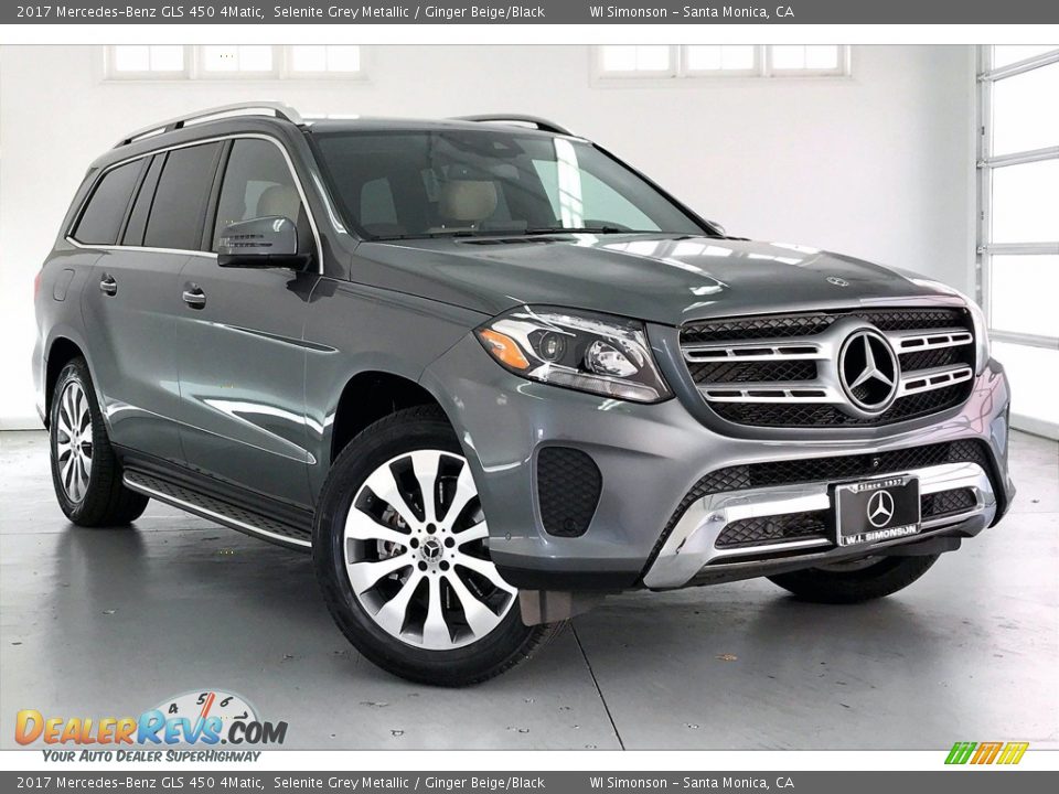 2017 Mercedes-Benz GLS 450 4Matic Selenite Grey Metallic / Ginger Beige/Black Photo #34