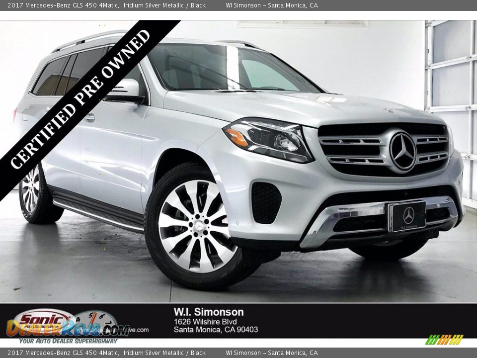 2017 Mercedes-Benz GLS 450 4Matic Iridium Silver Metallic / Black Photo #1