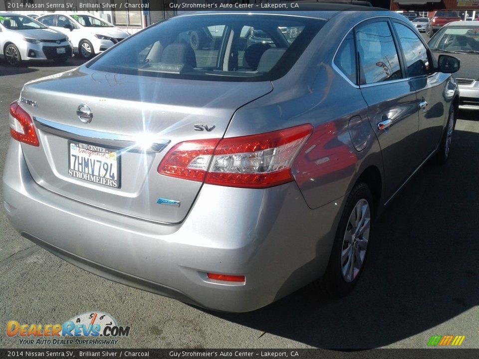 2014 Nissan Sentra SV Brilliant Silver / Charcoal Photo #3