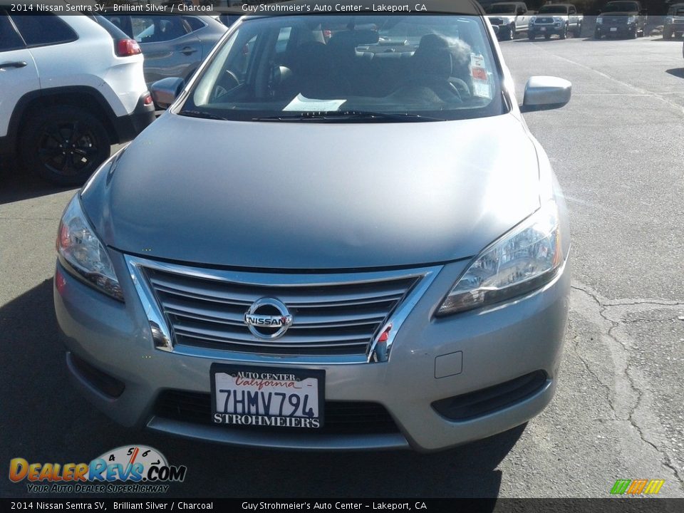 2014 Nissan Sentra SV Brilliant Silver / Charcoal Photo #5