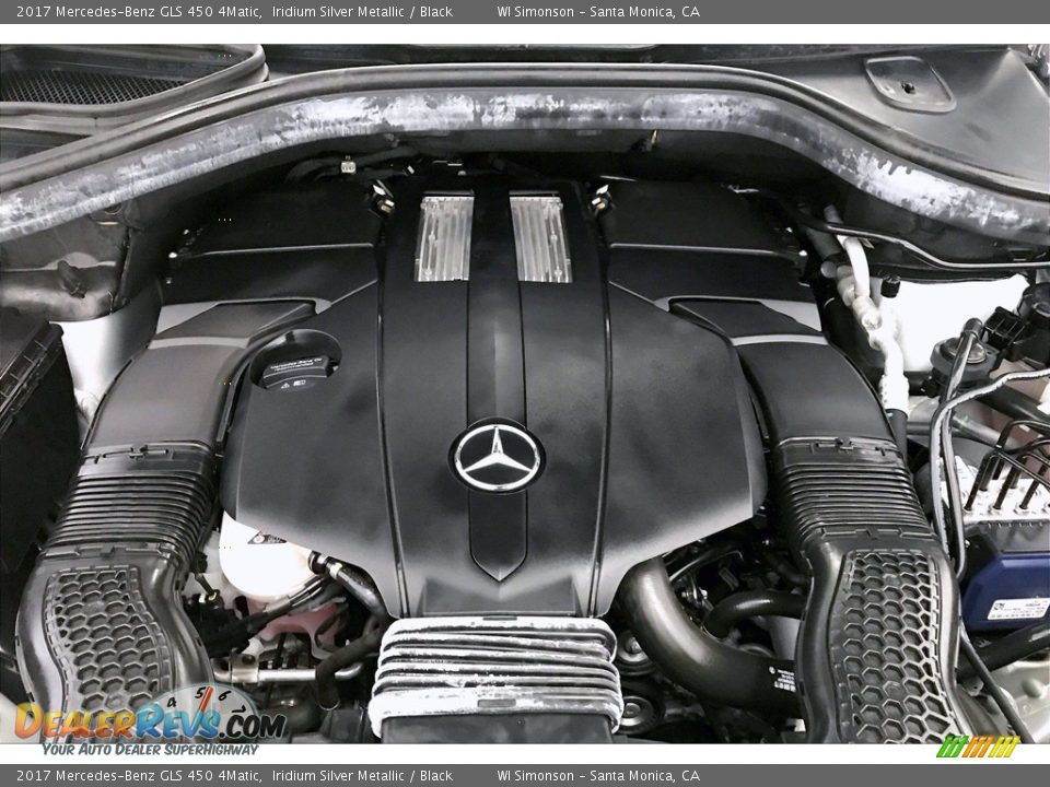 2017 Mercedes-Benz GLS 450 4Matic Iridium Silver Metallic / Black Photo #9