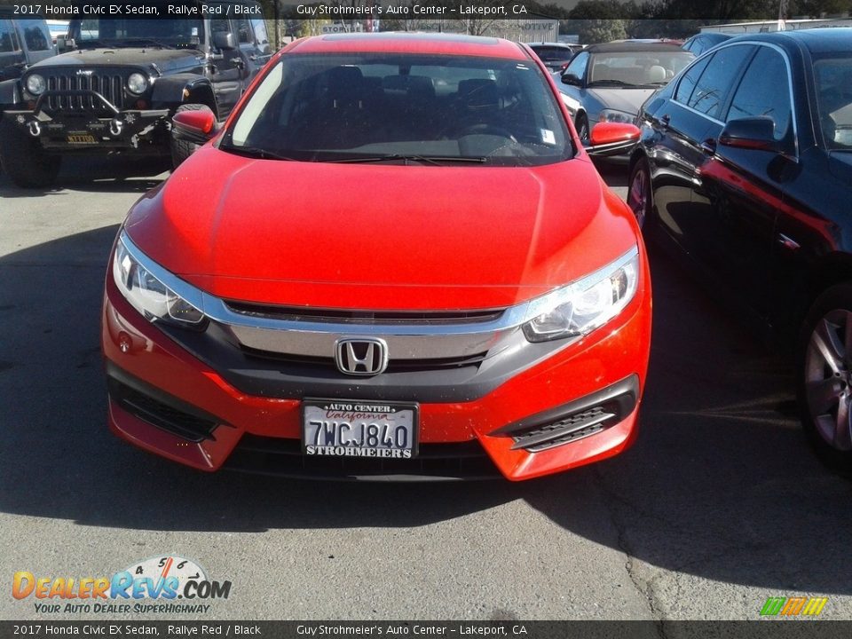 2017 Honda Civic EX Sedan Rallye Red / Black Photo #2