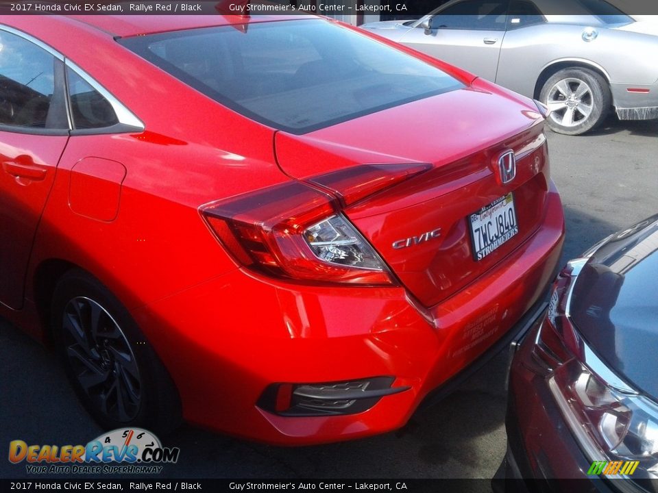 2017 Honda Civic EX Sedan Rallye Red / Black Photo #5