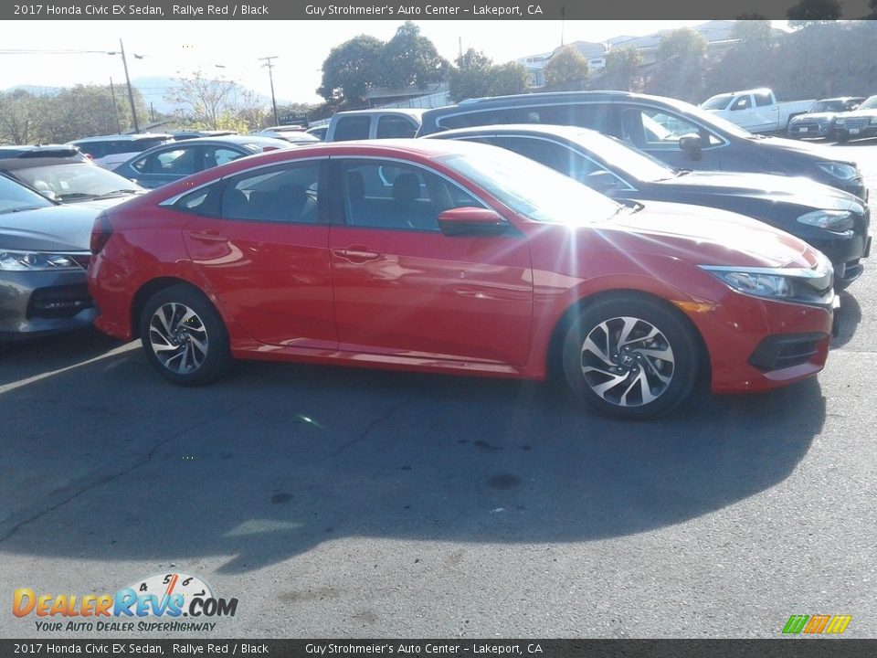 2017 Honda Civic EX Sedan Rallye Red / Black Photo #6