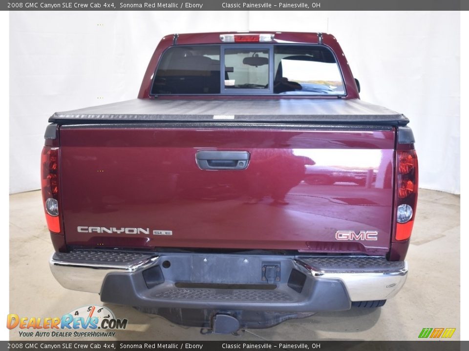 2008 GMC Canyon SLE Crew Cab 4x4 Sonoma Red Metallic / Ebony Photo #3