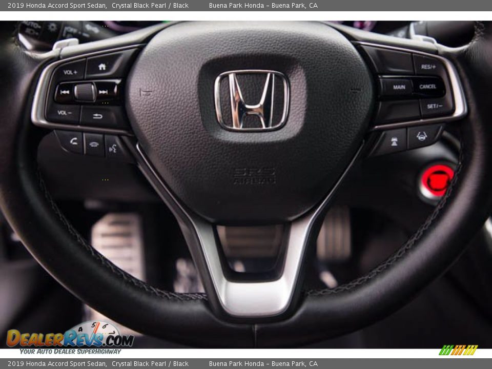 2019 Honda Accord Sport Sedan Crystal Black Pearl / Black Photo #13