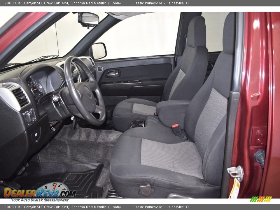 2008 GMC Canyon SLE Crew Cab 4x4 Sonoma Red Metallic / Ebony Photo #7