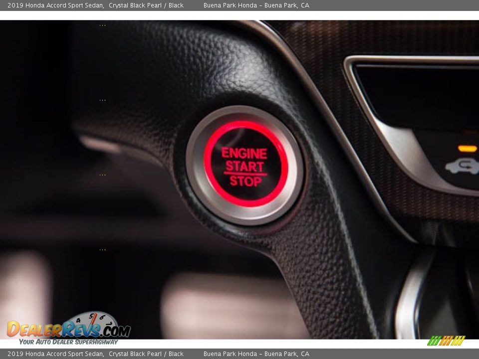 2019 Honda Accord Sport Sedan Crystal Black Pearl / Black Photo #16