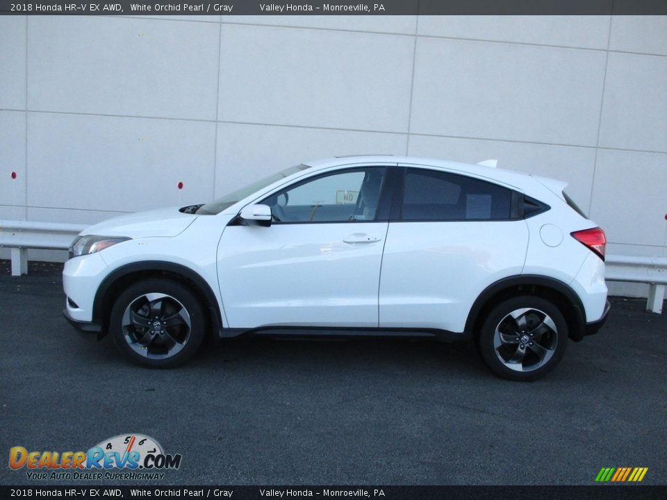 2018 Honda HR-V EX AWD White Orchid Pearl / Gray Photo #2